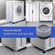 thumbnail image 4 of 4 Pieces Anti-vibration Rubber Feet For Washing Machine Dryer, Washing Machine Pad Vibration Dampener, Vibration Dampener Anti-vibration Mat, Univer, 4 of 5