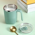 thumbnail image 4 of Insulated Stainless Steel Double Layer Mug with Lid and Handle for Coffee and Tea - Drinking Companion for Home and Outdoors, 4 of 6