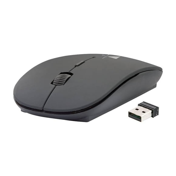 Mouse Inalámbrico Green Leaf Mitzu Brillante Negro