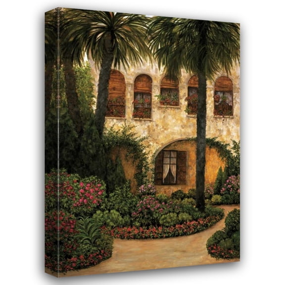 Montserrat Masdeu 17x24 Gallery Wrapped Canvas Wall Art Titled - Patio Gerona