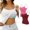 Red1, variant on Jalioing 2 Pack Tank Top Womens Plus Size Camisole Top with Built in Bra Summer Spaghetti Strap Tees