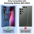 thumbnail image 2 of Samsung Galaxy S24 Ultra Case with Kickstand  Grade Drop Phone Case with 360°Rotate Magnetic Ring Stand for Galaxy S24 Ultra 6.8 inch - Blue, 2 of 14