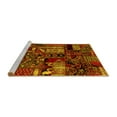 thumbnail image 2 of Ahgly Company Machine Washable Indoor Rectangle Patchwork Yellow Transitional Area Rugs, 2' x 4', 2 of 4