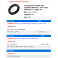 thumbnail image 2 of Transmission Case Shaft Seal - Compatible with 1979 - 1995 Toyota Pickup 2.4L 4-Cylinder GAS 1980 1981 1982 1983 1984 1985 1986 1987 1988 1989 1990 1991 1992 1993 1994, 2 of 2