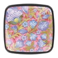 thumbnail image 1 of 4 Pcs Square Cabinet Handle Cupboard Knob Drawer Pulls Handle Floral Retro Drawer Knobs with Screws Furniture Decoration, 1 of 5
