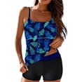 thumbnail image 4 of Lopeceal Women Tankini Swimwear Print Round Neck Adjustable Strap Halter Top With Swim Skirt Modest Fashion Variety Styles, 4 of 7