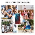 thumbnail image 6 of Sikiie Red And Blue Fire Basketball Jersey Reversible Men's Mesh Athletic Sports Shirts Training Practice S-4XLSmall, 6 of 6