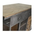 thumbnail image 5 of Yosemite Home Decor Jaxon Contemporary Wood Kitchen Island in Silver, 5 of 5