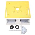 thumbnail image 2 of Router Lift Kit, Aluminum Alloy Router Table Insert Plate For Woodworking, Router Drilling Insert Mounting Plate With Insert Rings, For Router Table Saw, 2 of 8