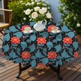 thumbnail image 4 of Pioneer Flower Floral Print Pattern Round Tablecloth 60 X 60 Inch, Wrinkle Resistant Wipeable Table Cloth for Kitchen Dining Picnic Patio Party, 4 of 6