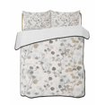 thumbnail image 2 of Gray Botanical Twin Size Down Alternative Comforter, Lightweight Comforter Quilt Bedding Set with Pillow Shams Farmhouse Spring Summer Floral Leaves All Seasons Bed Comforter Duvet Insert 68"x86", 2 of 7