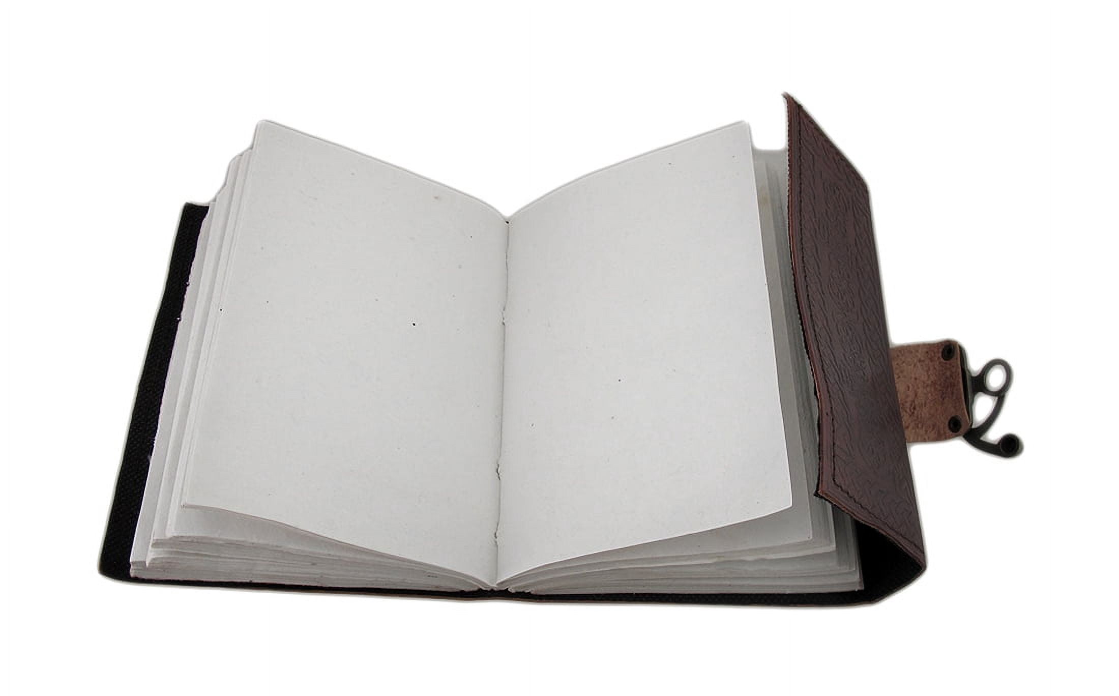Fantasy Gifts Triquetra 5" x 7" Leather Embossed Journal, Brown, 100 Pages