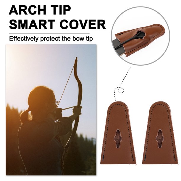 Cubierta de manga de protección de punta de arco portátil resistencia al desgaste para accesorios de tiro con arco FLhrweasw Nuevo