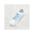 thumbnail image 2 of INSPIRE CHIC Women's Hollow Flower Shoestrings 2.5cm Width Flat Embroidered Laces Shoelace 2 Pairs Light Blue 90cm/35.43", 2 of 6