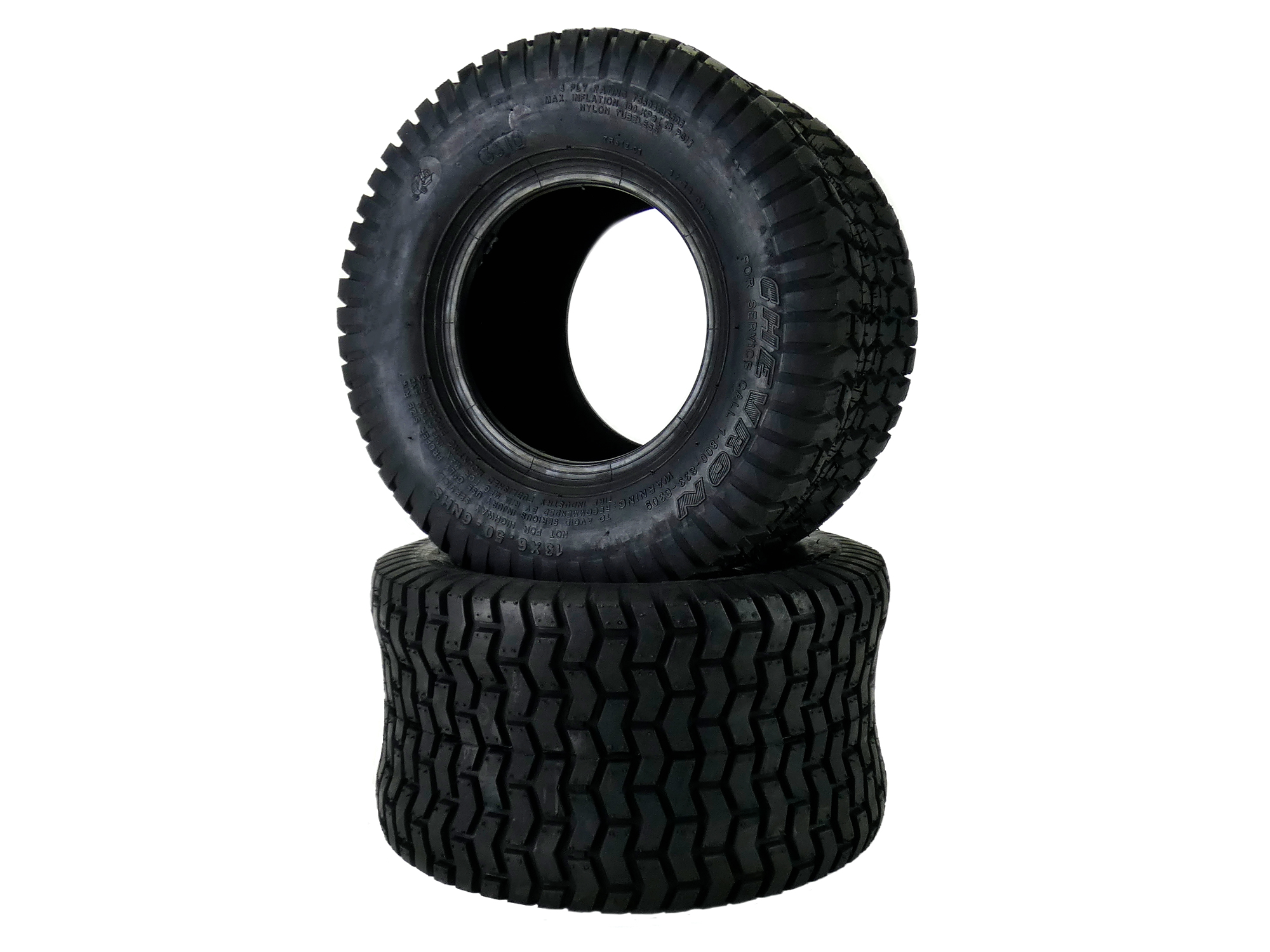 2x 13x5.00-6 Pneumatic 12 Wheel /& Tyre 4Ply Lawn Mower Garden Trolley Sack Truck Turf