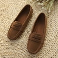 thumbnail image 4 of QQAMB Women's Classic Comfort Leather Loafers Casual Slip-Ons Lightweight Walking Flats Driving Mocs Boat Shoes, 4 of 8