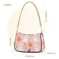 thumbnail image 3 of FORMRS Womens Shoulder Bag with Chain Strap Clutch Purse Cute Tote Handbag, Cute Pink Halloween, 3 of 7