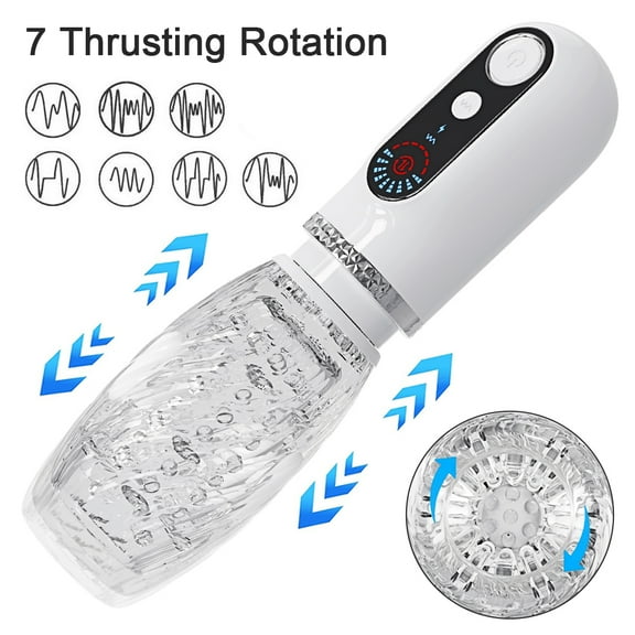 XBONP Automatic Male Masturbators Sex Toys for Men with 9 Thrusting & Vibrating Modes, Waterproof Stroker Adult Toy for Self-Pleasure Masturbation