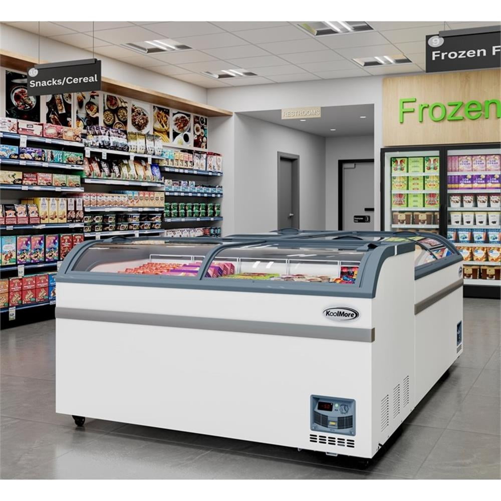 Pemberly Row 58" Manual Defrost Island Chest Freezer 14 cu. ft. Capacity