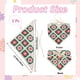 thumbnail image 2 of Pañuelo para el pelo con flores, bandana de ganchillo, verde, rojo, algodón, vintage, de verano, tejido con flores, lazo triangular, pañuelo para la cabeza, diademas, pañuelo para la cabeza, 2 of 9