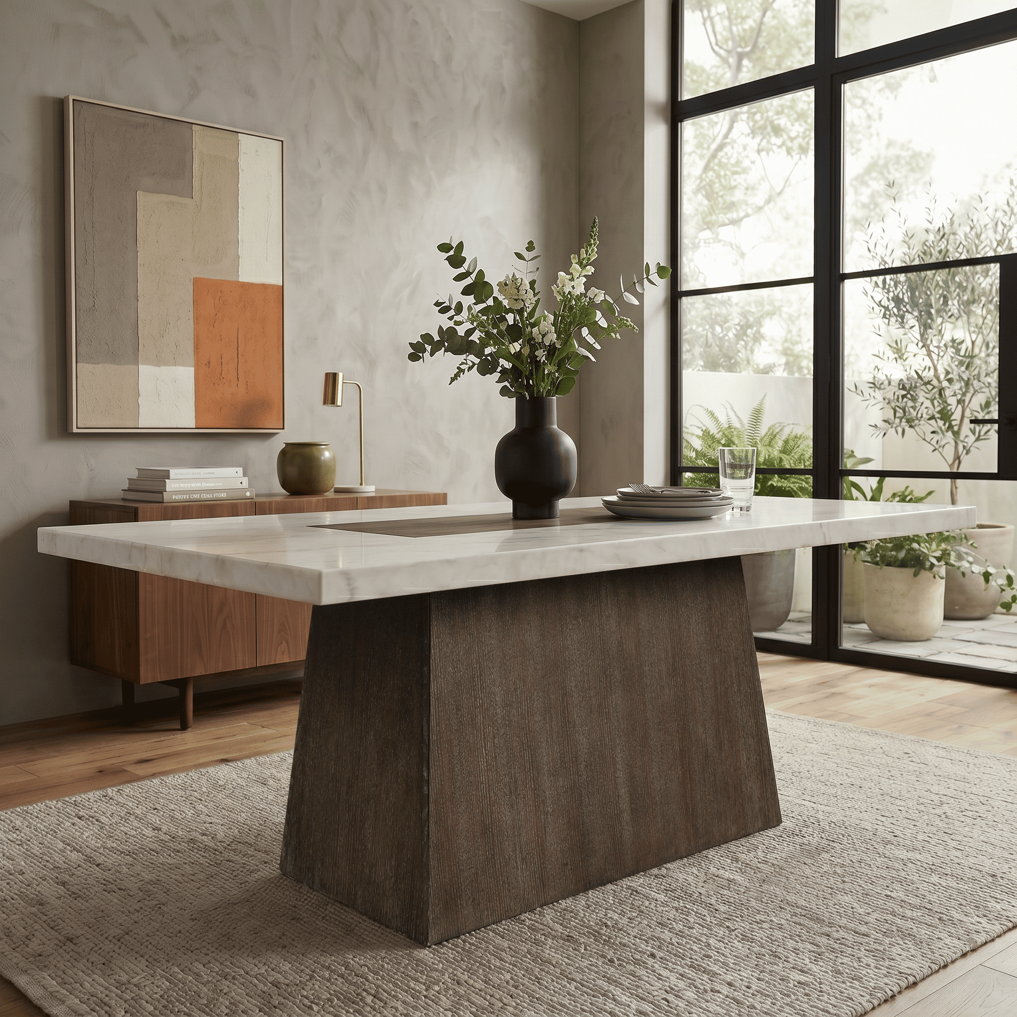 Furniture of America Garth 70" Rectangle Indoor Dining Table, Dark Walnut