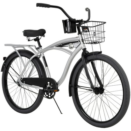 Huffy 26 In. Nel Lusso Men's Beach Cruiser Bike Silver