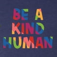 thumbnail image 6 of Wild Bobby, Be A Kind Human Positive Inspirational Slogan Inspirational/Christian Men Premium Tri Blend Tee, Vintage Navy, Large, 6 of 6