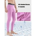 thumbnail image 6 of TANBOM Men's Bamboo Viscose Thermal Pants Comfortable Warm Stylish Elasticity Breathability Pink L, 6 of 6