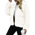 thumbnail image 3 of Yokua Thermal Fleece Jacket Button Down Fuzzy Coat for Women Warmth in Cold Weather, 3 of 10
