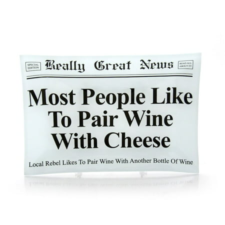 Really Great News 4041790 Wine with Cheese Glass