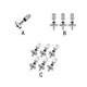 thumbnail image 4 of Tornillo de tabla de surf Toystoory acero inoxidable M4 3 PIEZAS, 4 of 6