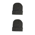 thumbnail image 1 of Qarigey Gorros Gorros Gorro de punto Sin borde Accesorios Invierno gris cáñamo profundo gris cáñamo profundo 2Conjunto, 1 of 6