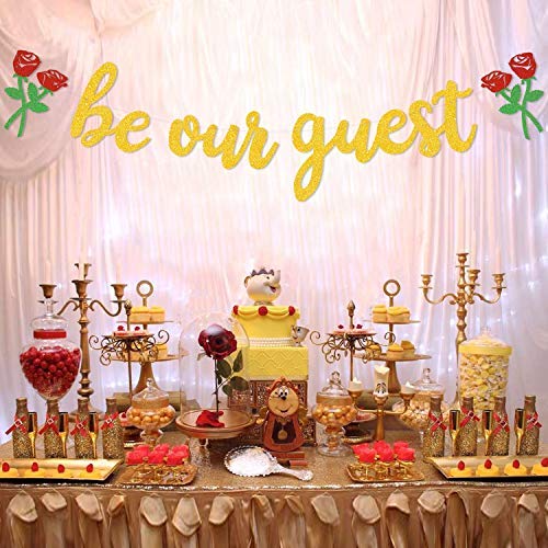 Be Our Guest *beauty and the beast theme* cake topper