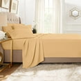 thumbnail image 2 of VEGAS HOTEL COLLECTION One Piece Duvet Cover { Zippered Closure } 1000 Thread Count- Fabulous Solid Looking (Size : Super King) Gold, 2 of 5