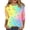 Blue, variant on Halloween Tops for Women Bat Spider Web Crew Neck Funny Blouses Skeleton Spider 3/4 Sleeve Horror T Shirts, S
