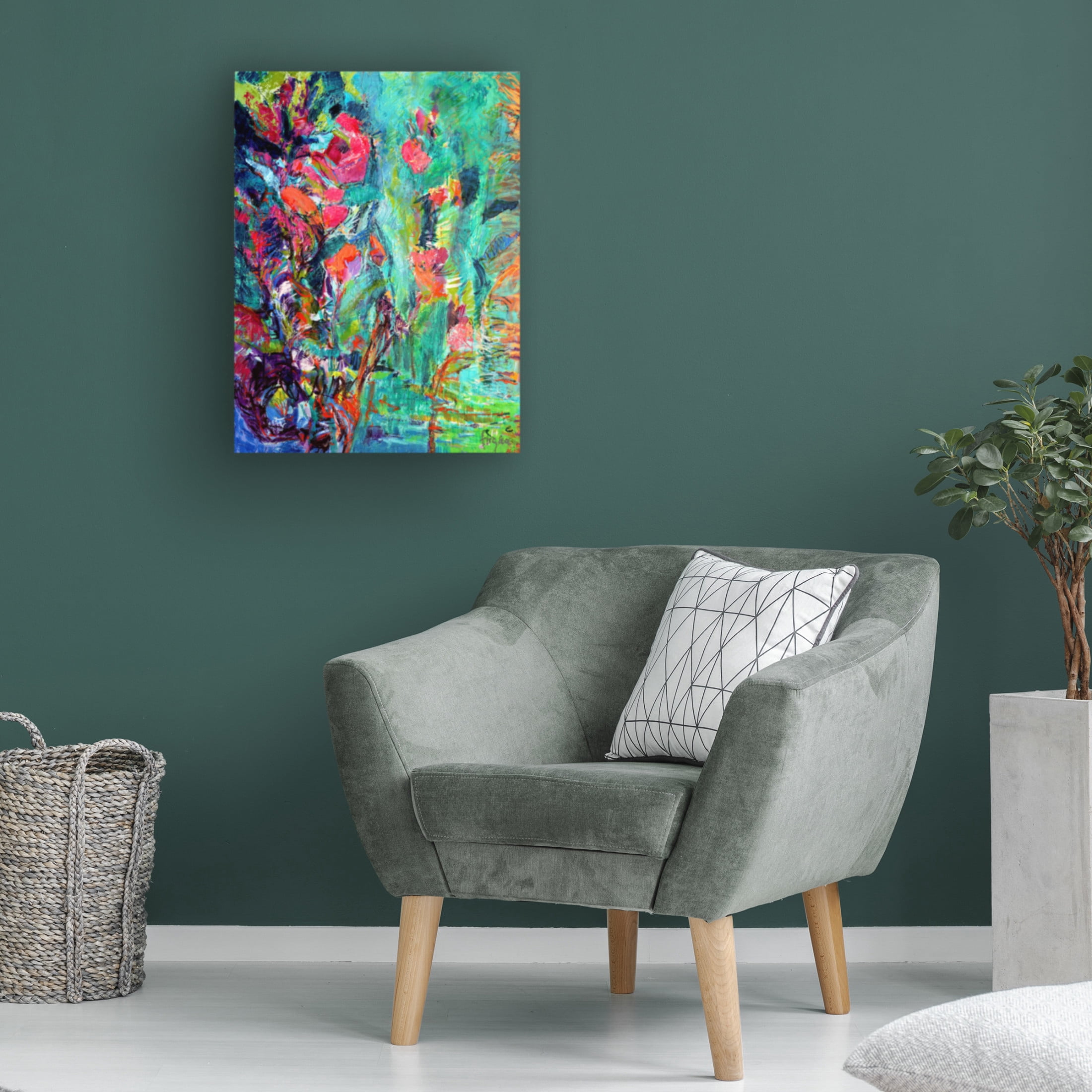 Canvas Wall Art - Dorothy Fagan ' Amethystsapphire' Wall Art for Living Room, Bedroom, or Office D?cor by Trademark Fine Art - 24 x 32 Inches