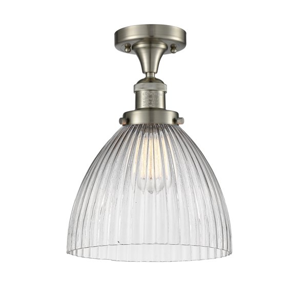 Innovations Lighting 517-1CH-SN-G222 Seneca Falls 10" Wide Semi-Flush Ceiling Fixture -