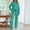 Green, variant on Women's 2 Piece Lounge Sets Soft Fuzzy Fleece Cozy Sweatsuits Comfort Casual Fall Winter Travel Pajamas Outfits