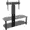 Black, variant on AVF Group Classic Corner Glass Pedestal TV Stand up to 65" Screen Size, Black