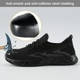 thumbnail image 3 of Safety Shoes Men Women's Lightweight Work Shoes Breathable Steel Toe Cap Shoes Sporty Non-slip EU 36-46, 3 of 6