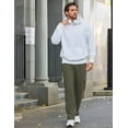 thumbnail image 6 of Pinspark Men's Baggy Cargo Sweatpants Open Bottom Straight Leg Loose Fit Drawstring Waist Deep Pockets, 6 of 6