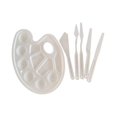 thumbnail image 2 of simhoa 6Pcs Painting Mixing Tray Palette PP Knife Set Different Shapes Professional Art, 2 of 8