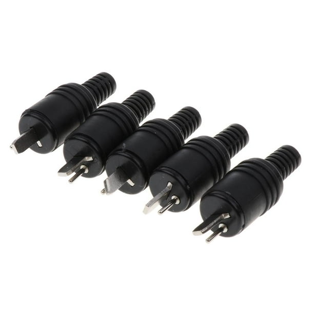 2Prong Male, 5 End Heavy Duty And Durable Extension Cord Replacement Ends Tools