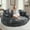 Dark Grey, variant on 81'' Oversized Chenille Upholstered Sofa Bed, Comfy Sleeper Chair Sofa Couch, Boneless Couch with Deep Seat, Large Round Chaise Lounge Chair Indoor, Loveseat Cloud Couches for Living Room (Orange)