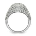 thumbnail image 2 of Diamond2Deal 14k White Gold Lab Grown Diamond Fashion Ring for Women Size- 7, 2 of 5
