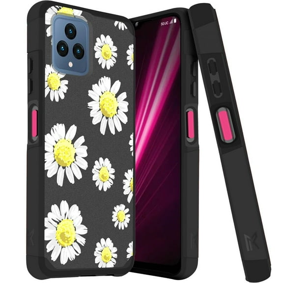 MetKase Hybrid Series Case for T-Mobile REVVL 6 5G (Magnetic Mount Ready Dual Layer Slim Cover) - Chamomile