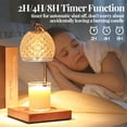 thumbnail image 4 of Candle Warmer Lamp with Timer as a Present,Dimmable Electric Candle Wamer, Mothers Day Gifts for Mom Adjustable Height Glass Candle Melter Lamp for Jar Candle(Amber), 4 of 7