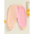 thumbnail image 6 of Suealasg Little Boys Girls Sweartpants Contrast Color Drawstring Sports Pants 6M 1T 2T 3T 4T 5T Toddler Kids Boys Girls Casual Long Pants, 6 of 7
