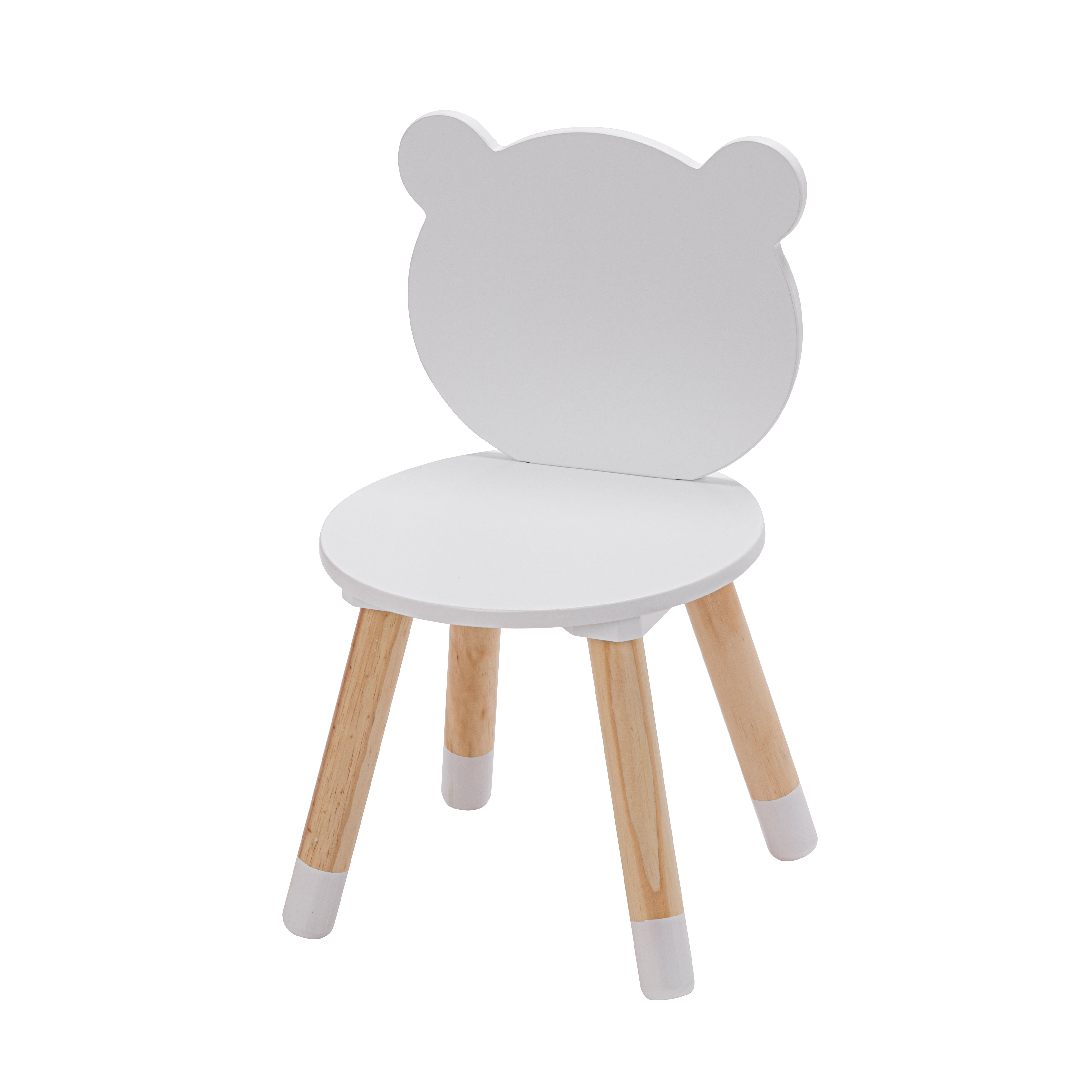 UTEX 3-Piece Multifunction Kids Round Table and Chair Set, White