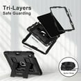 thumbnail image 2 of ELEHOLD Rugged Case for iPad 11th 10th Gen/iPad 11th (A16) 2025, Military-Grade Protection Case with Kickstand & Shoulder Strap, Includes 3-in-1 Stylus Pen,A, 2 of 9